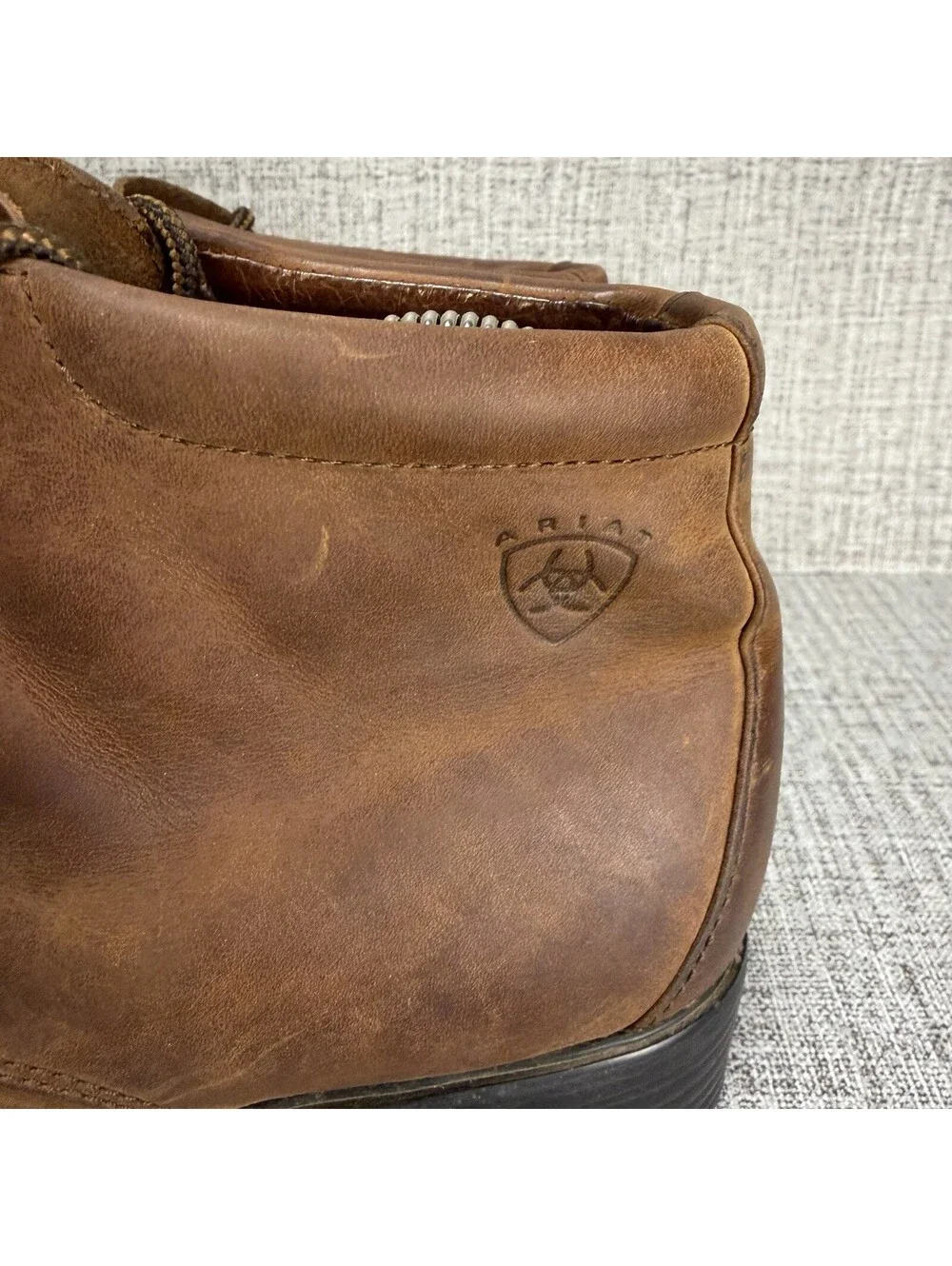 Ariat Boots Womens 9.5 B M Heritage Lacer Kiltie Brown Leather Lace-Up Western